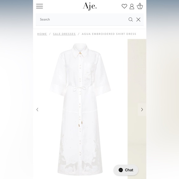 Agua Embroidered Shirt Dress - Picture 3 of 3